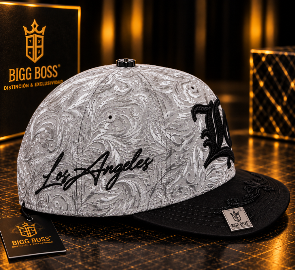 Bigg Boss Los Angeles LA Gray & Black Paisley Cap