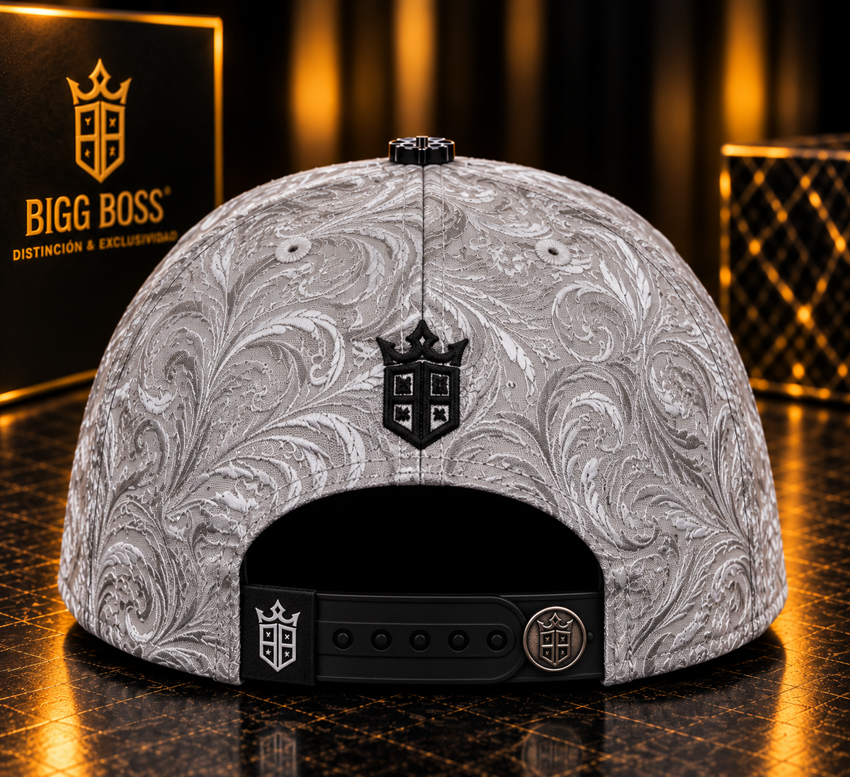 Bigg Boss Los Angeles LA Gray & Black Paisley Cap