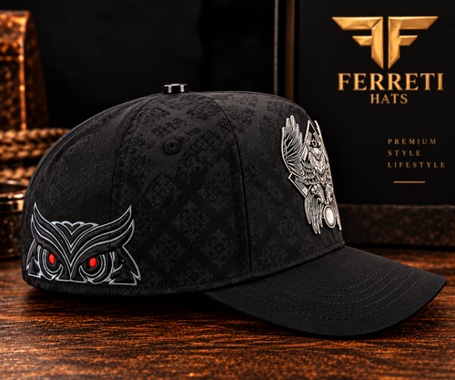 Gorra Ferreti Hats Premium FT109 El Búho Negra