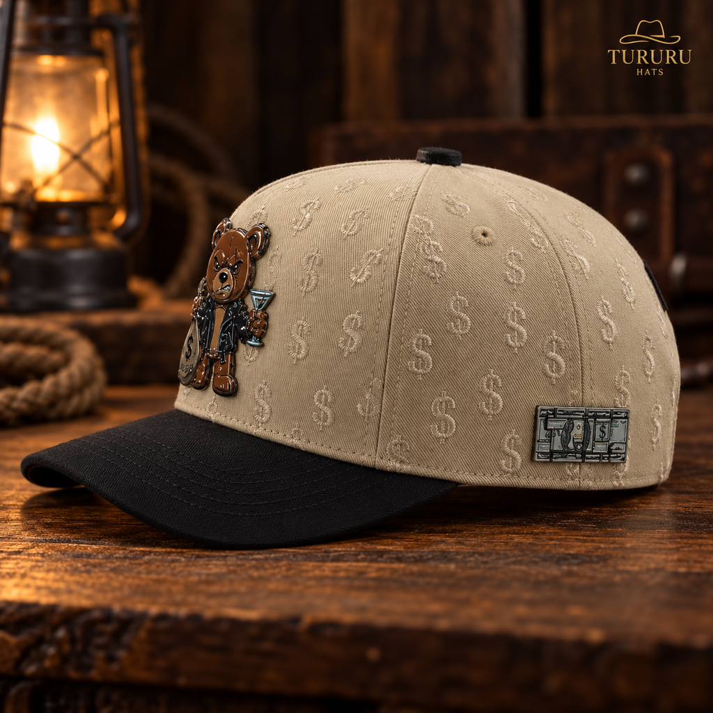Gorra Ferreti Hats Premium FT190 Bad Bear Beige