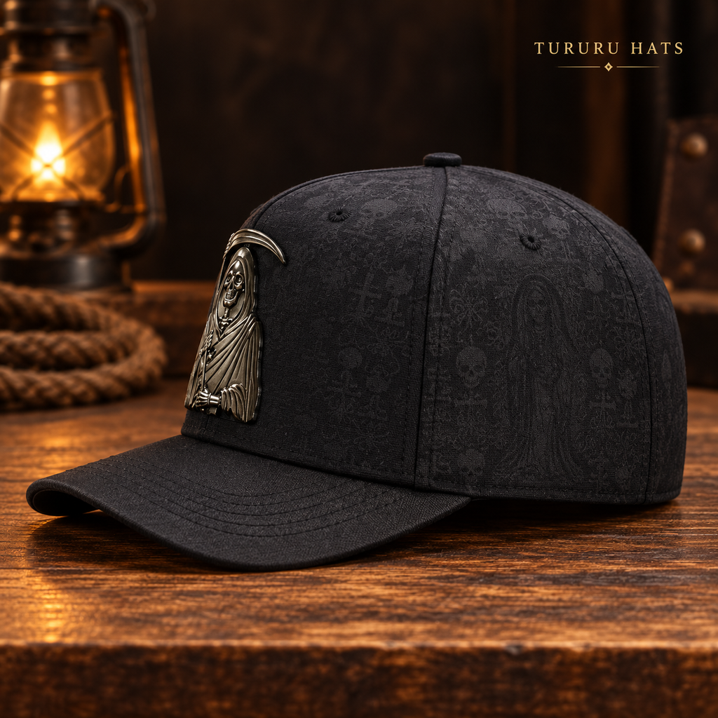 Gorra Ferreti Hats Premium FT175 Santa Muerte Negra
