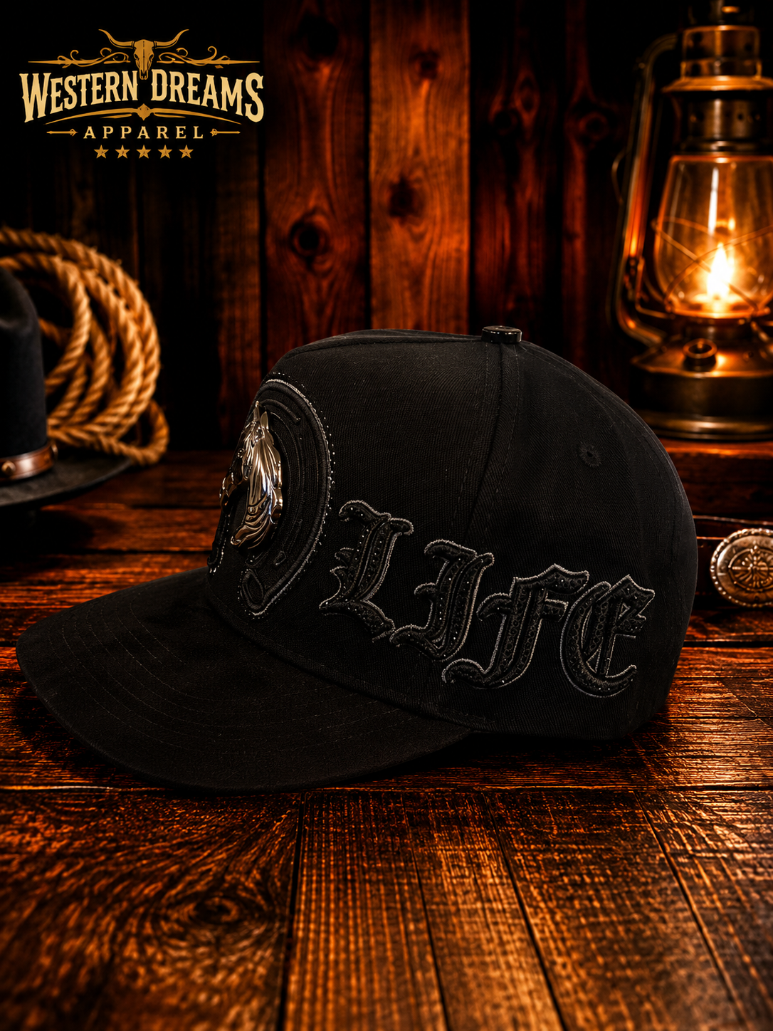 Gorra Ferreti Hats Premium FT219 Ranch Life Negra
