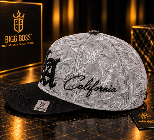 Bigg Boss Los Angeles LA Gray & Black Paisley Cap
