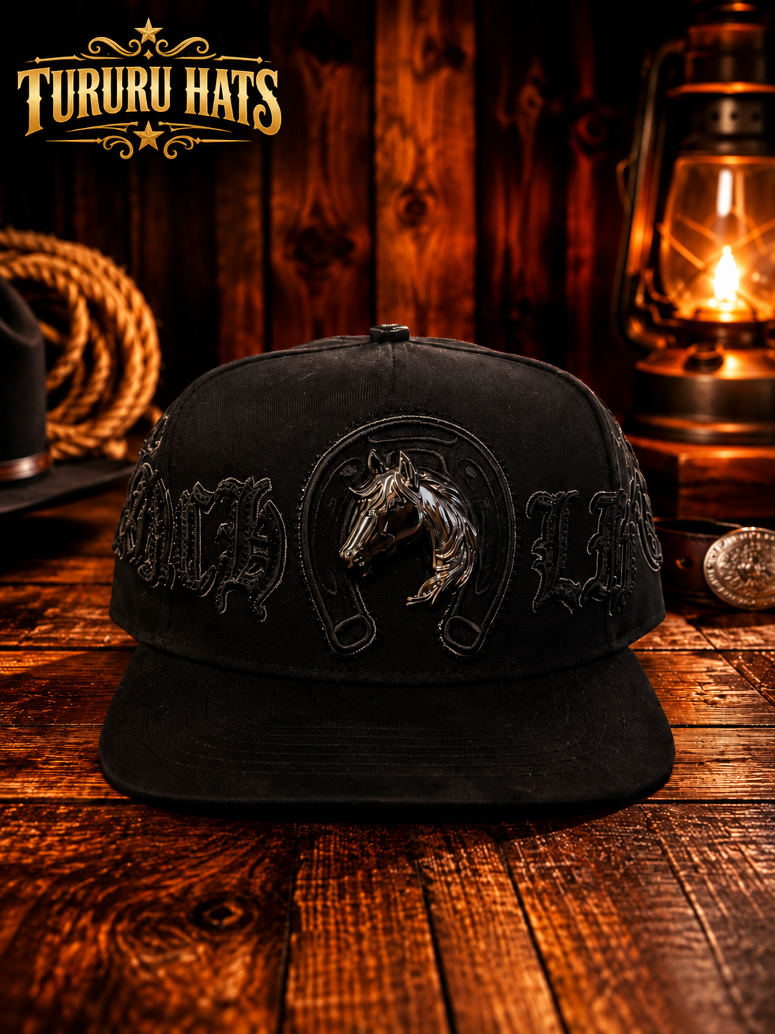 Gorra Ferreti Hats Premium FT219 Ranch Life Negra