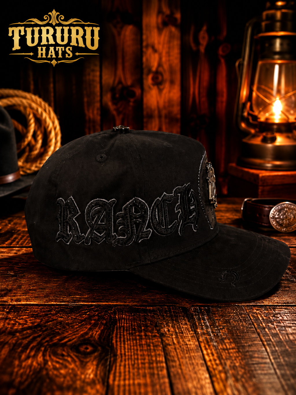 Gorra Ferreti Hats Premium FT219 Ranch Life Negra