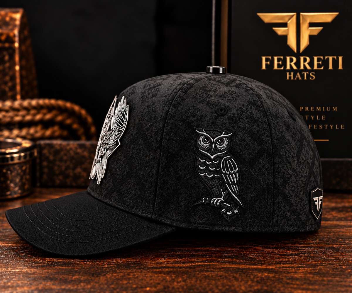 Gorra Ferreti Hats Premium FT109 El Búho Negra