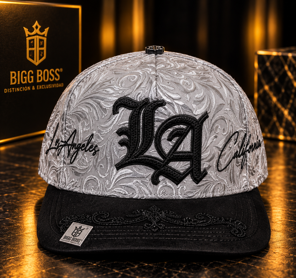 Bigg Boss Los Angeles LA Gray & Black Paisley Cap